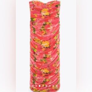 Zara Floral Tulle Midi Dress